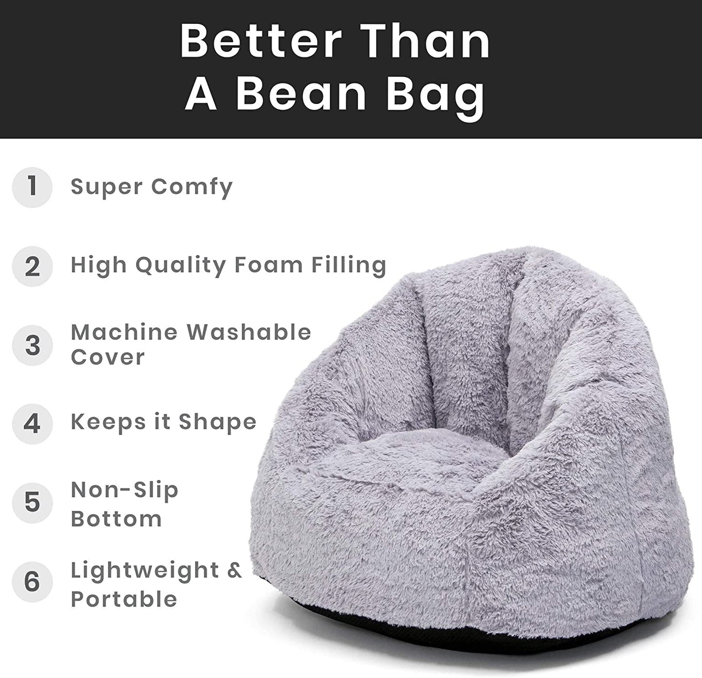 Comfy Large Adult Dormitory Bean Bag Chair