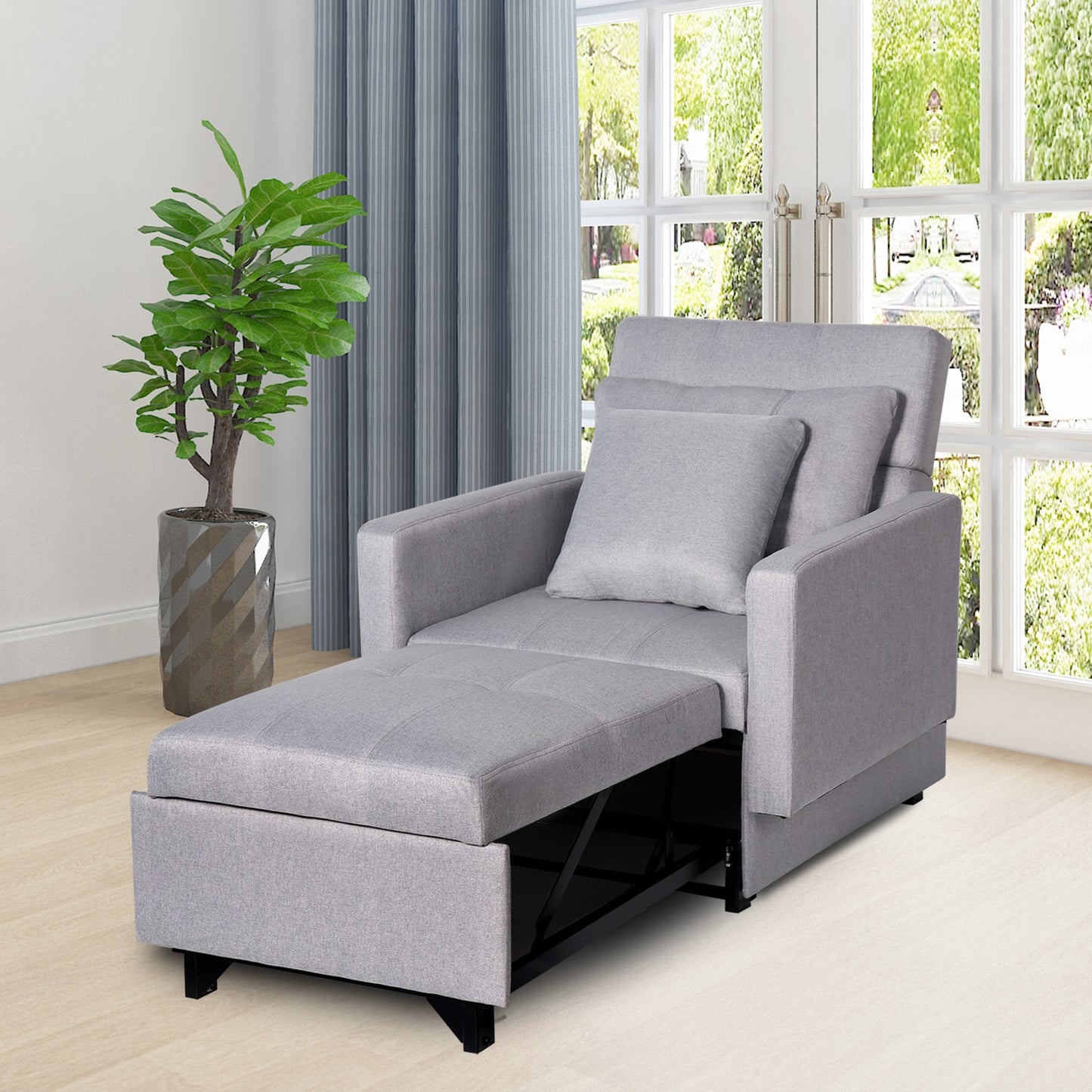 3-in-1 Convertible Sleep Chair Recliner