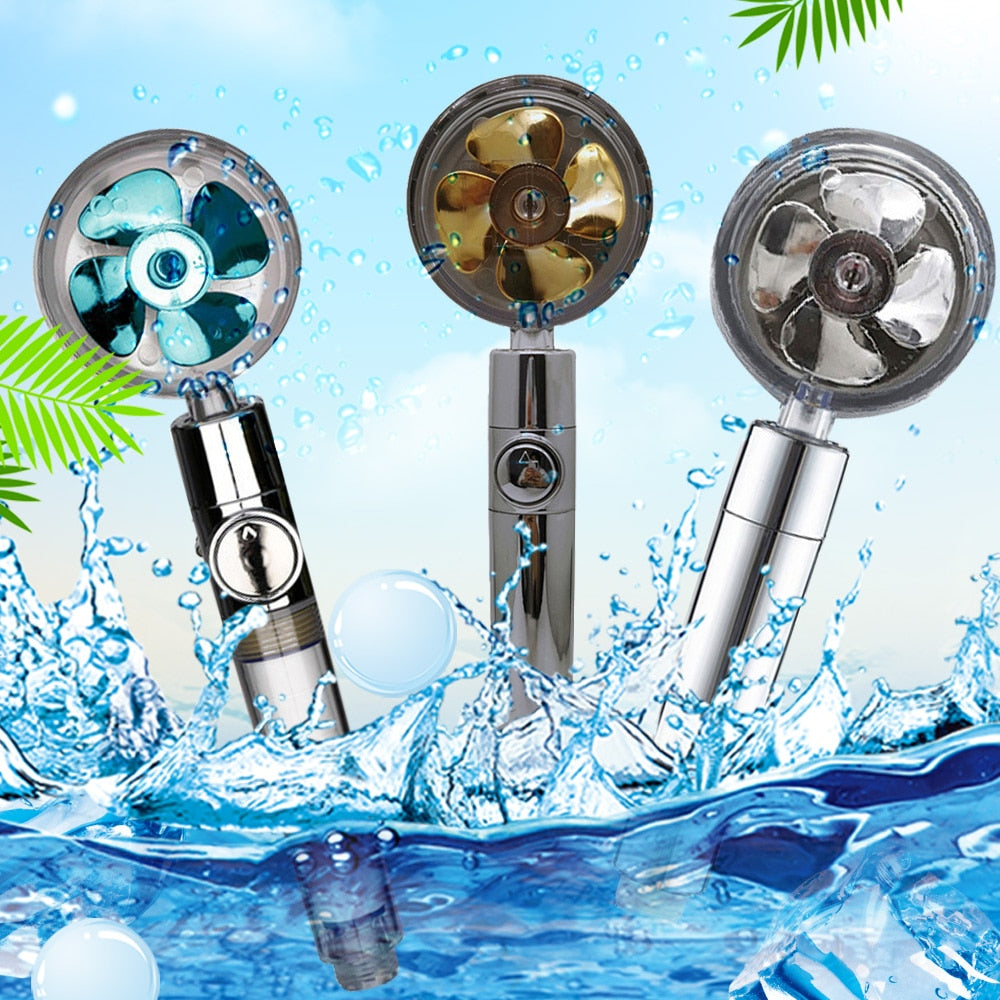 Turbo Propeller Water Saving Shower Head