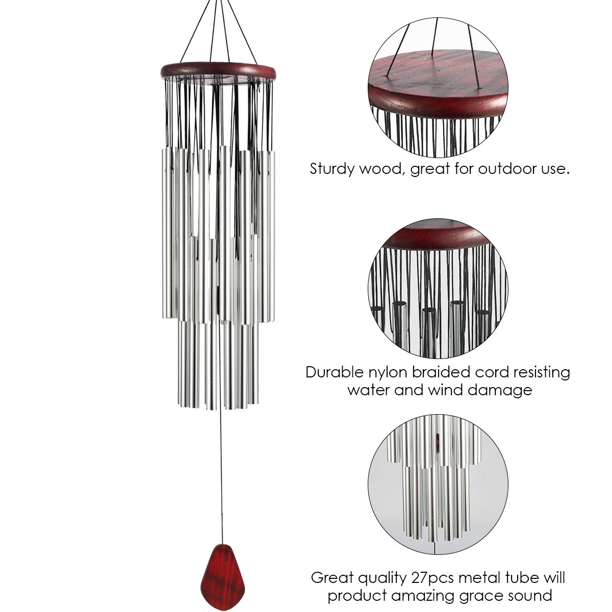 Hanging Wind Chimes 27 tubes