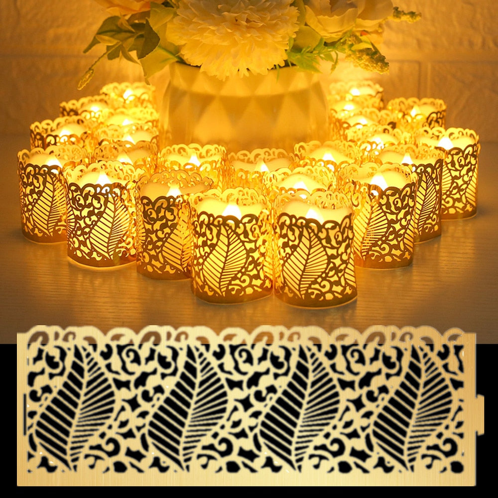 6/12/24Pcs Flameless LED Candles Tea Light