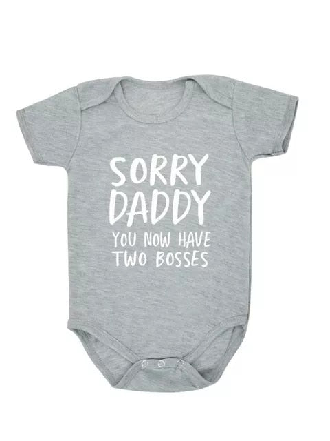 0-18M Sorry Daddy Baby Cotton Romper