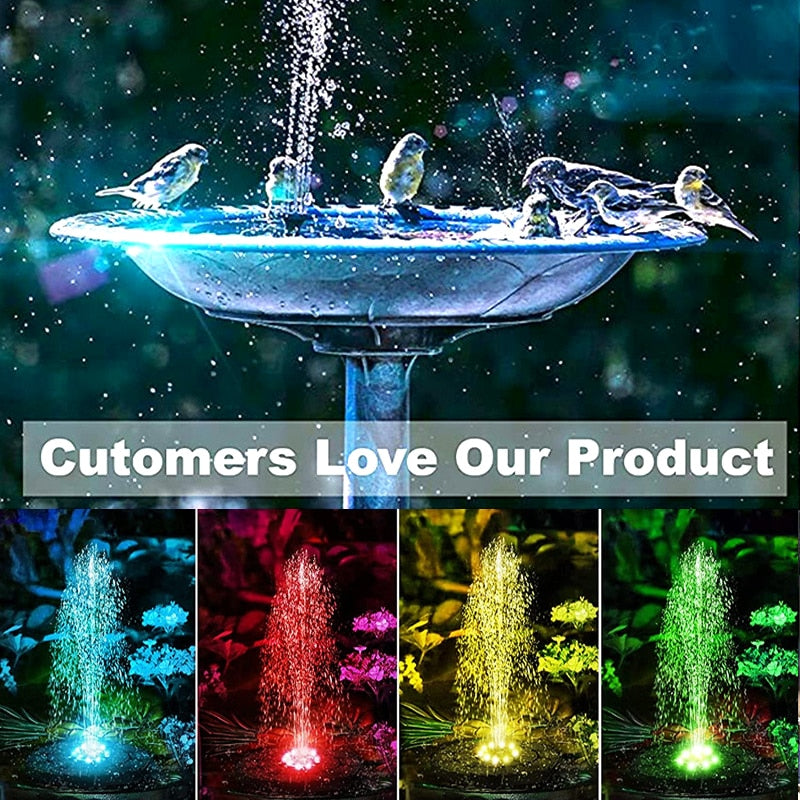 Floating Outdoor Solar Powered Pond/Pool Pump Fountain