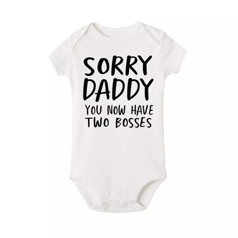 0-18M Sorry Daddy Baby Cotton Romper