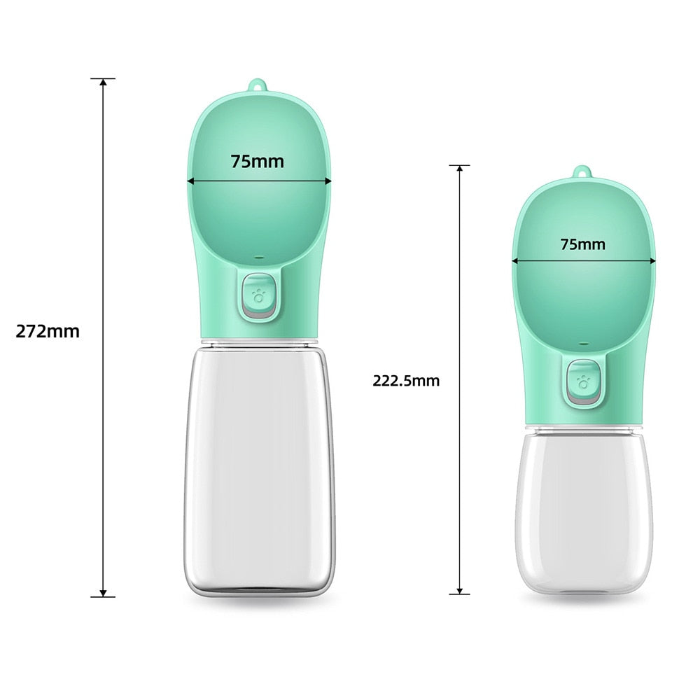 Portable Dog Water Bottle and Food Dispenser