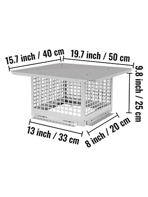 Chimney Cap Flue Mesh Fireplace Chimney Cover